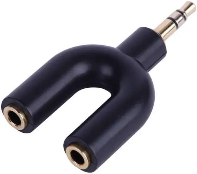 Alt view image 3 of 6 - 1Pcs 3.5mm Earphone Adapter Double Jack Adapter Stereo Headphone Splitter for PC MP3 Smartphone Player Audio Cables