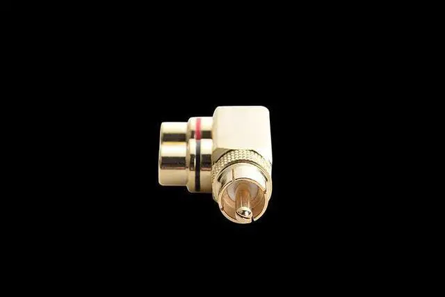 Alt view image 6 of 6 - 1Pcs Copper Audio Splitter Plug RCA 1 Male to 2 Female AV Socket Connector Adapter