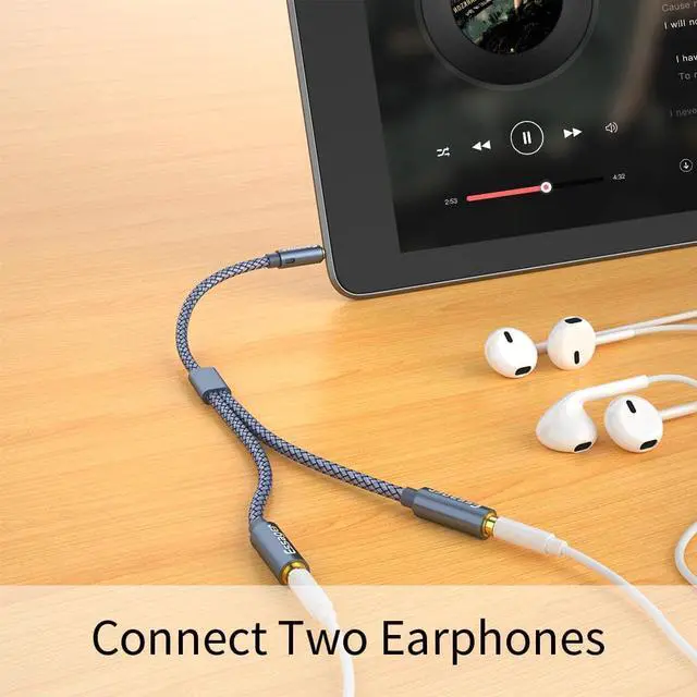 Alt view image 4 of 6 - 1Pcs Aux Cable Jack 3.5mm Male to 2 Female Headphone Earphone Splitter 3.5 mm Jack Audio Cable MP3 Adapter For Xiaomi Redmi