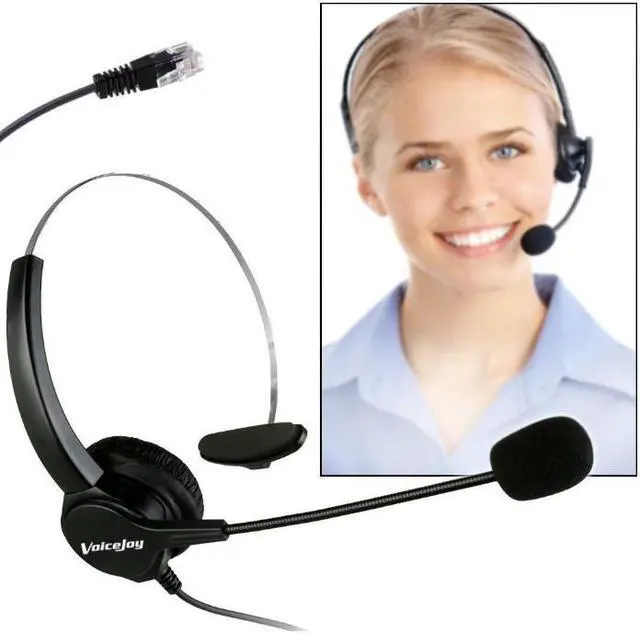Main image of Monaural headset with microphone Call Center Headset for AVAYA 2401 2402 2420 4601 4602 4621 4625 9610 9620 1616