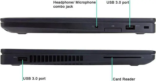 Alt view image 9 of 12 - Dell Latitude E5470 14" Laptop 2.4GHz Core i5 6th Gen 128GB SSD 8GB RAM Grade B Windows 10