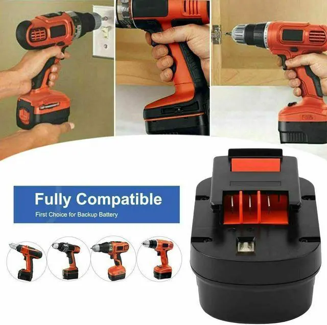 Alt view image 4 of 7 - 2Pack 18V 4.8AH Battery for Black and Decker HPB18 HPB18-OPE FSB18 244760-00