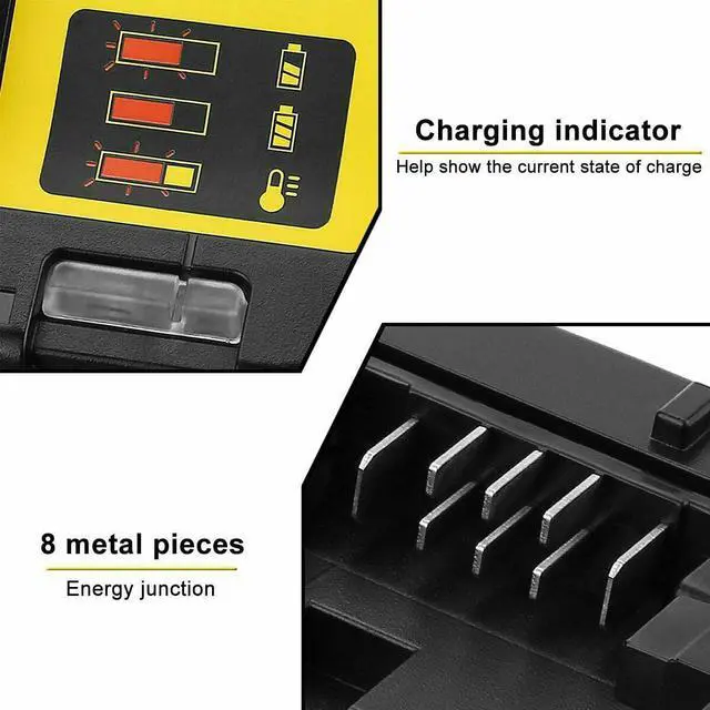 Alt view image 5 of 7 - DCB112 12V-20V Lithium-Ion Battery Charger for DeWalt DCB200 DCB205 DCB206