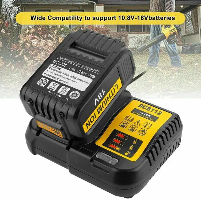 Alt view image 4 of 7 - DCB112 12V-20V Lithium-Ion Battery Charger for DeWalt DCB200 DCB205 DCB206