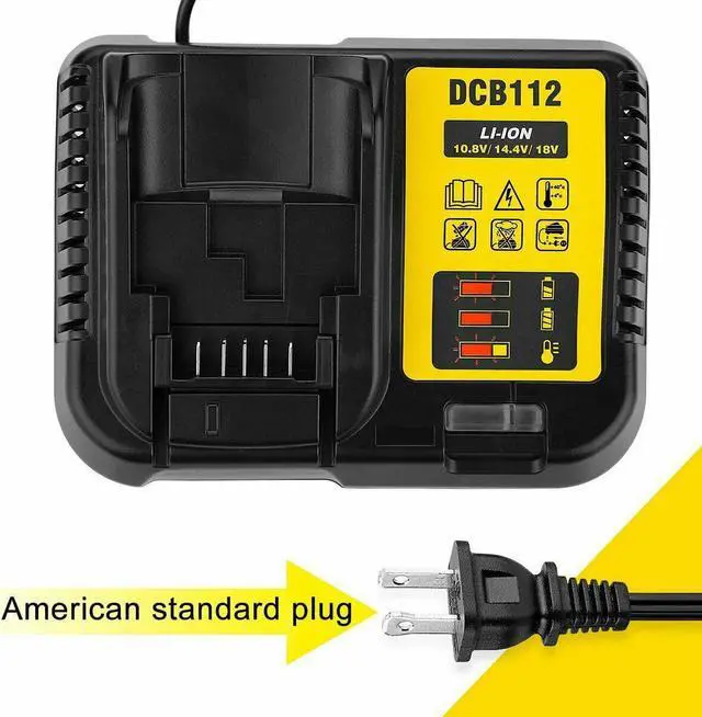 Alt view image 7 of 7 - DCB112 12V-20V Lithium-Ion Battery Charger for DeWalt DCB200 DCB205 DCB206