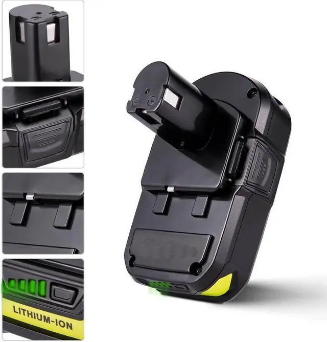 Alt view image 6 of 7 - Vanon 2Pack 3.6Ah 18Volt P102 Lithium-Ion P108 Battery For Ryobi 18V One+ Plus P103 P104 P105 P107 P109 P122