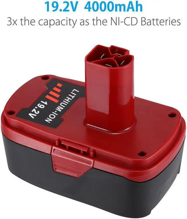 Alt view image 5 of 7 - 2Pack 4.0Ah For Craftsman C3 XCP Lithium 19.2V  Diehard Battery 130279005 PP2030 35702