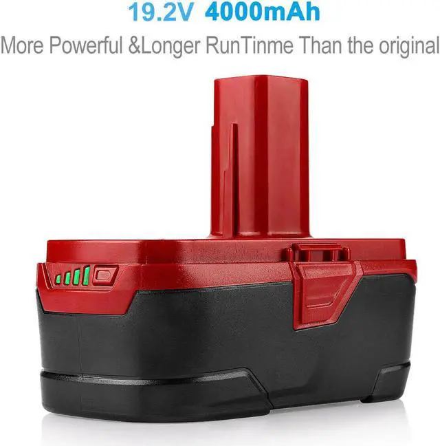 Alt view image 7 of 7 - 2Pack 4.0Ah For Craftsman C3 XCP Lithium 19.2V  Diehard Battery 130279005 PP2030 35702