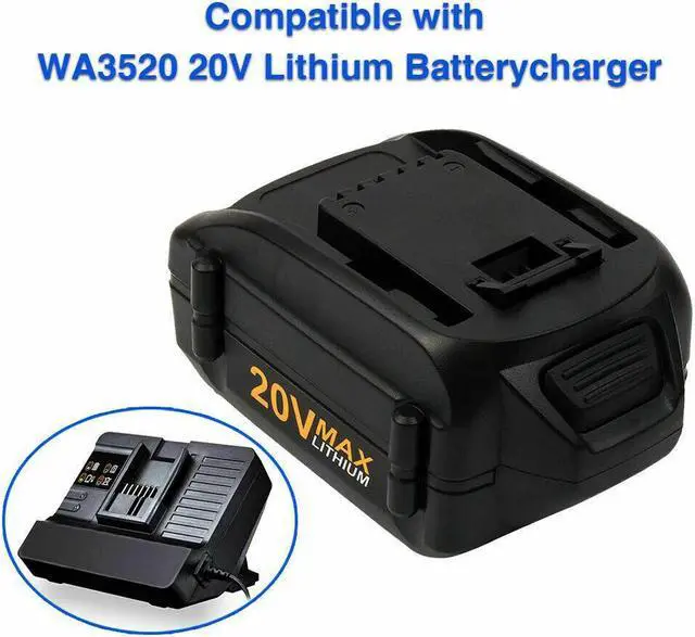 Alt view image 7 of 7 - Vanon 6.0Ah for Worx WA3520 20V Lithium Poweshare Battery for Trimmer, Hedge Trimmer, Blower WA3575 WA3525 WA3578 WA3512.1 WG163 WG151s WG155s WA3512 WG540 WG540.5, WG890, WG891