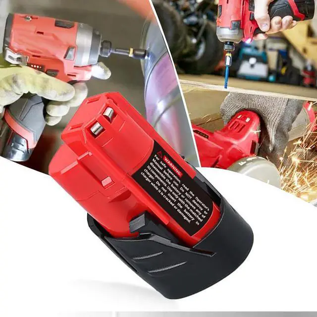 Main image of VANON for Milwaukee M12 12 Volt 3.5Ah Lithium Ion Battery 48-11-2420 48-11-2401 48-11-1815