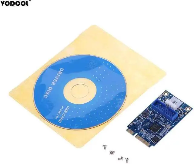 Alt view image 6 of 6 - Mini PCI-E To USB 3.0 19Pin Header 2 Port Expansion Card Computer PC Components PCI Express USB3.0 Converter Card Adapter