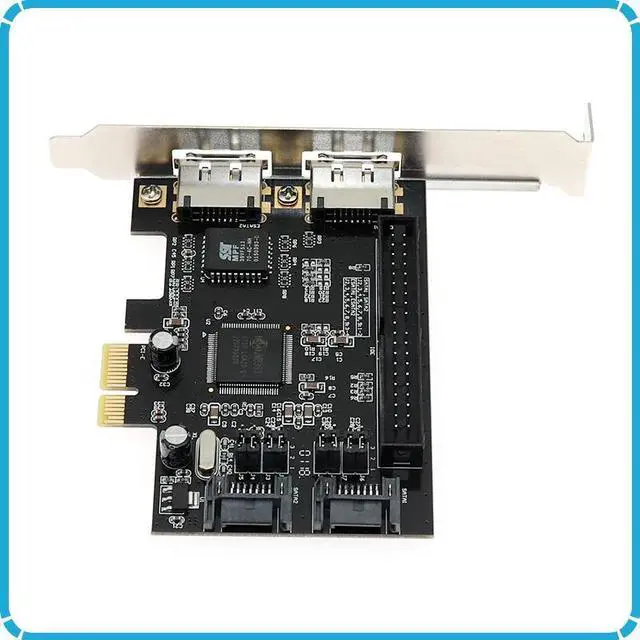Alt view image 3 of 4 - Combo 2 port SATA 2.0 + IDE + 2 port eSATA PCI-e PCI express RAID Controller Card IDE SATA PCI express expansion card