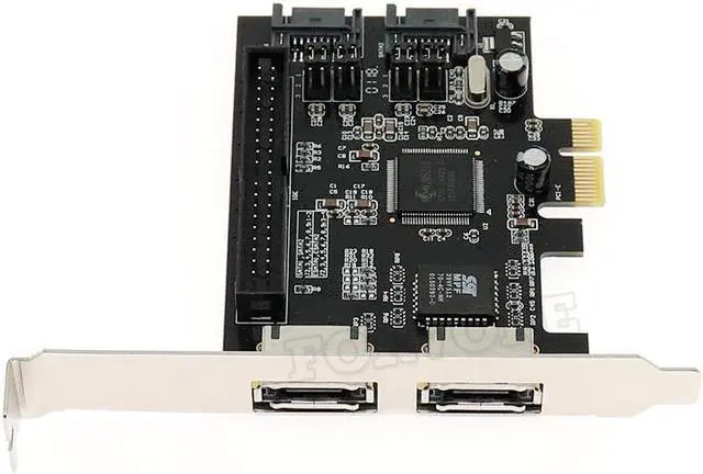 Main image of Combo SATA 2.0 + IDE PCI-E RAID Controller Card 1Port IDE+2 port sata +2 port eSATA Card RAID 0, RAID 1, RAID 0+1 Supported
