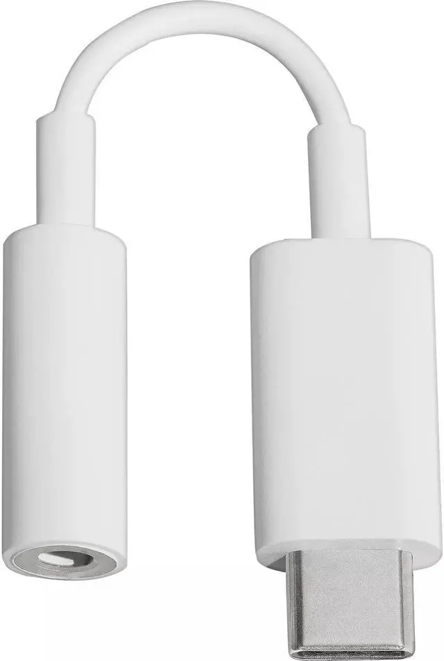 Alt view image 4 of 13 - Google USB Type C to 3.5mm Headphone Adapter Pixel, XL, Pixel 2, XL, Pixel 3, Pixel 3XL, Other USB Type-C Phones - White