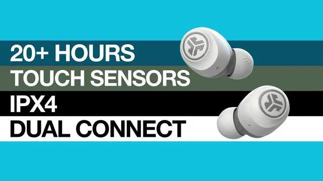 Alt view image 3 of 11 - JLab GO Air True Wireless Earbuds with 5 Hours Earbuds Playtime + 15 Hours Bluetooth Playtime