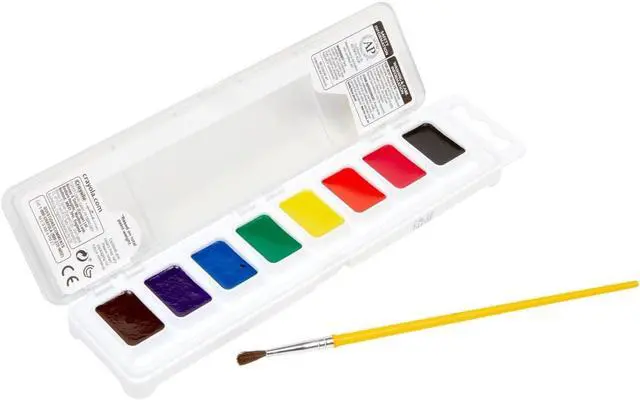 Alt view image 18 of 20 - Crayola Washable Watercolor Paint, 8 Assorted Colors, Palette Tray 530525