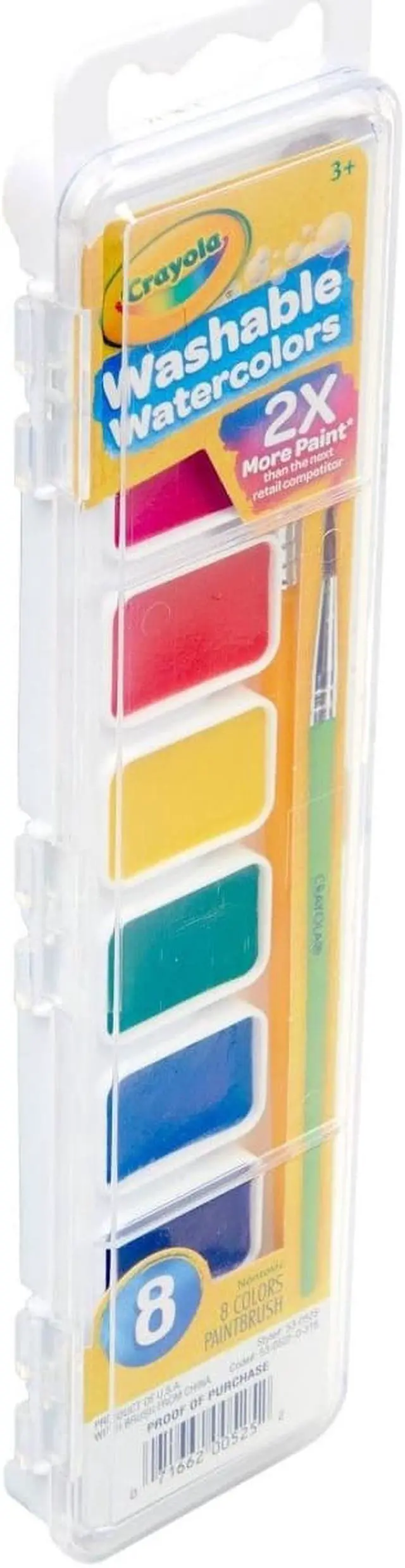 Alt view image 17 of 20 - Crayola Washable Watercolor Paint, 8 Assorted Colors, Palette Tray 530525