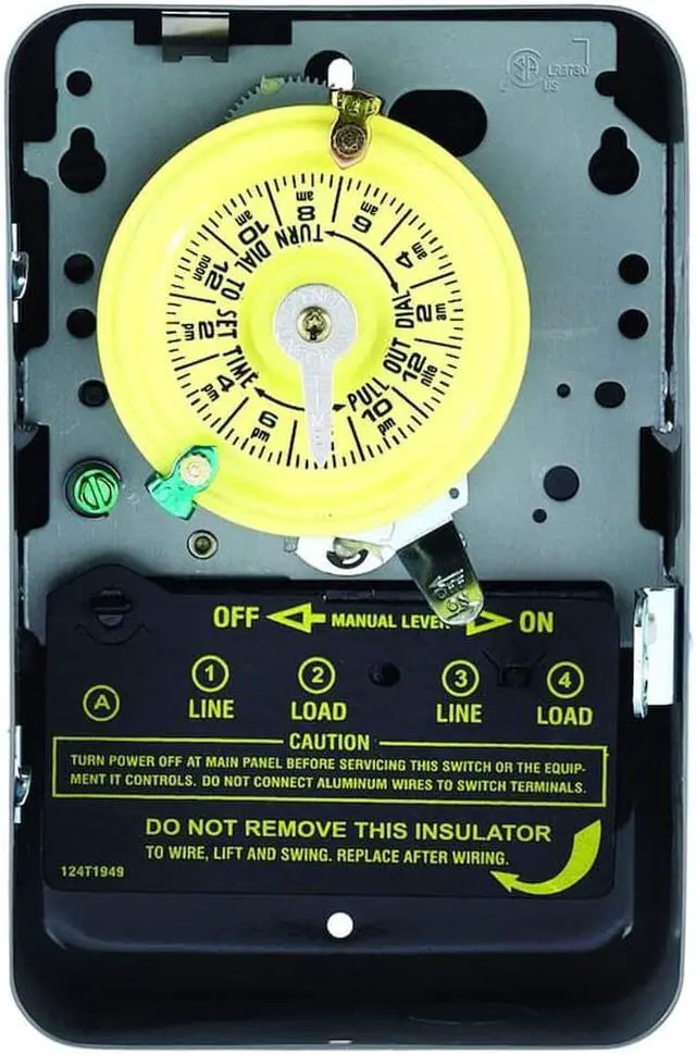 Alt view image 10 of 14 - Intermatic 240V 40A 4000W DPST Timer T104D89