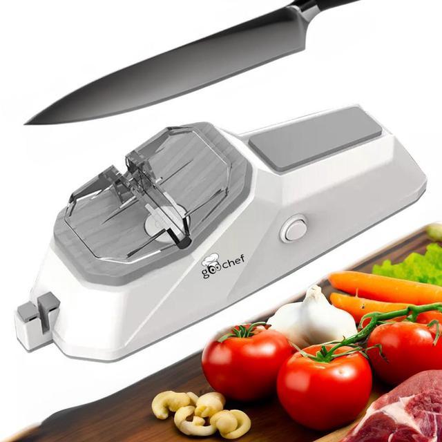 GooChef Electric Knife Sharpener, 2-Stage Sharpening & Polishing, Sharp  Edge, Kitchen Tool, USB Powered, Diamond Steel by Renewgoo 
