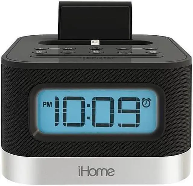 Alt view image 10 of 17 - IHOME IPL8B Stereo FM Clock Radio with Lightning Dock & Play (Black)