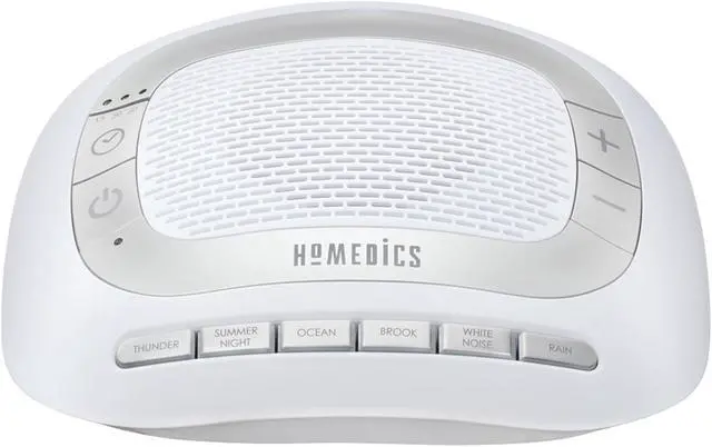 Alt view image 3 of 10 - Homedics SoundSpa Rejuvenate sound machine-6 nature sounds, uses adapter of 4 "AA" (not included)