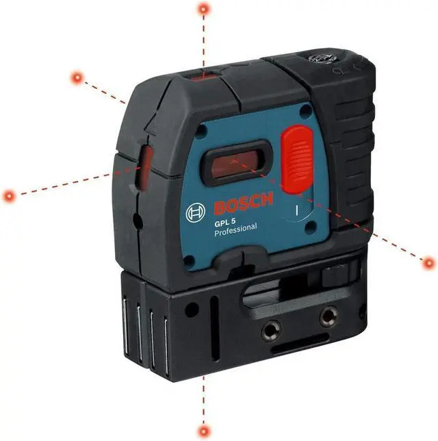 Alt view image 4 of 10 - Bosch GPL 5S 5-Point Self-Leveling Alignment Laser