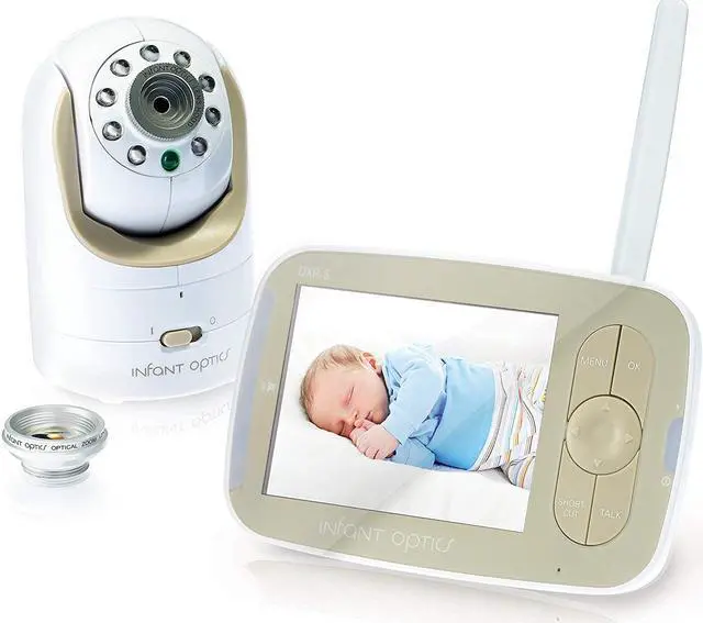 Alt view image 11 of 20 - Infant Optics DXR-8 Pan/Tilt/Zoom 3.5" Video Baby Monitor With Interchangeable Optical Lens
