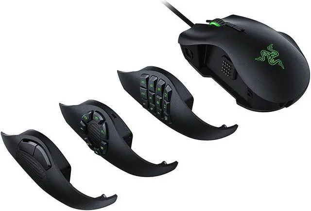 Alt view image 11 of 20 - Razer Naga Trinity MOBA / MMO Gaming Mouse - 16,000 DPI 5G Optical Sensor