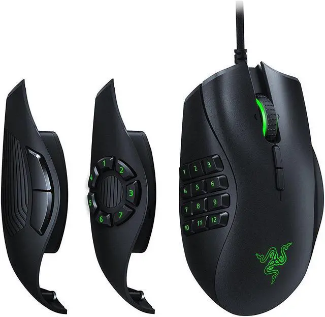 Alt view image 10 of 20 - Razer Naga Trinity MOBA / MMO Gaming Mouse - 16,000 DPI 5G Optical Sensor