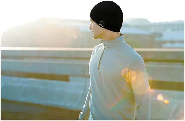 Alt view image 11 of 11 - iLive iAKB45B Bluetooth(R) Wireless Knit Stocking Beanie with Microphone (Black)