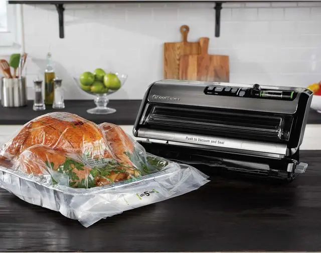 Alt view image 3 of 10 - FoodSaver FM5200 Series 2-In-1 Vacuum Sealing System for Food Preservation with Open Roll Storage