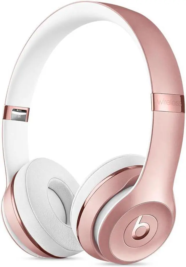 Alt view image 6 of 20 - Beats by Dr. Dre Solo3 Wireless On-Ear Headphones - Rose Gold - Stereo - Rose Gold - Mini-phone - Wired/Wireless - Bluetooth - Over-the-head - Binaural - Circumaural
