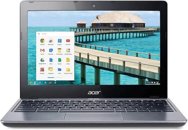 Alt view image 4 of 12 - Acer C720 Grade A Chromebook Intel Celeron 2955U (1.40 GHz) 2 GB Memory 16 GB SSD 11.6" 1366 x 768 Chrome OS