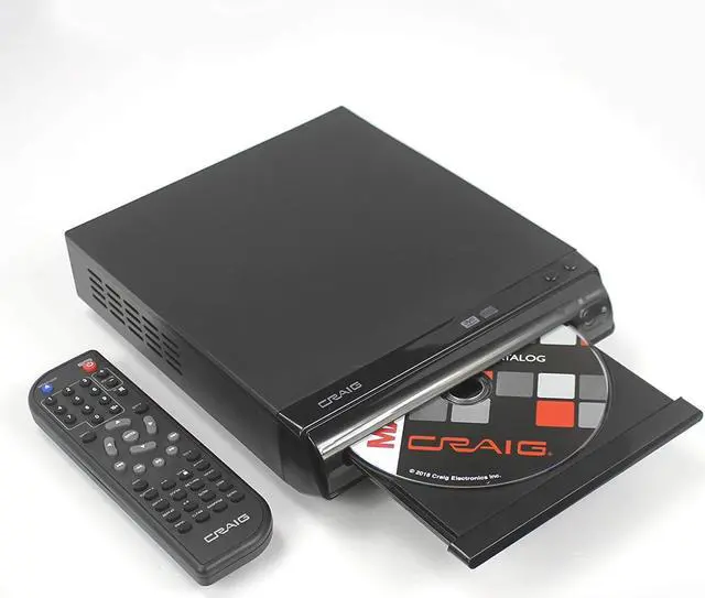 Alt view image 9 of 14 - Craig Electronics CVD512a Compact DVD/JPEG/CD-R/CD-RW/CD Player with Remote Control