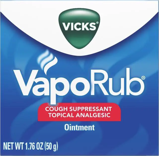 Alt view image 8 of 12 - Vaporub Cough Suppressant Topical Analgesic Ointment - 1.76 oz Cough Suppressant