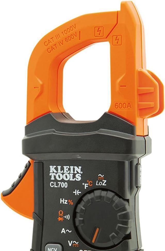 Klein Tools CL700 Digital Clamp Meter, AC Auto-Ranging, 600A