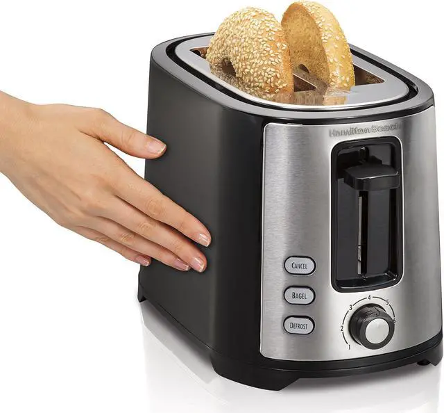 Alt view image 2 of 7 - hamilton beach beach extra-wide 2 slice slot toaster, black (22633)