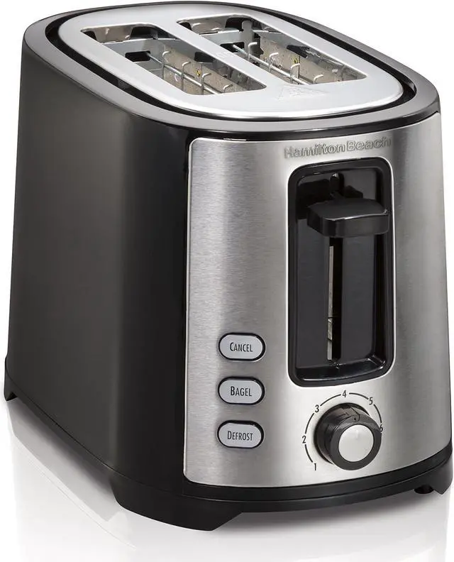 Alt view image 3 of 7 - hamilton beach beach extra-wide 2 slice slot toaster, black (22633)