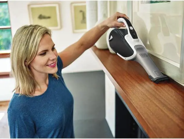Alt view image 11 of 12 - Black & Decker HHVJ315JD10 10.8V Cordless Lithium-Ion 2-Speed Hand Vacuum (Black)
