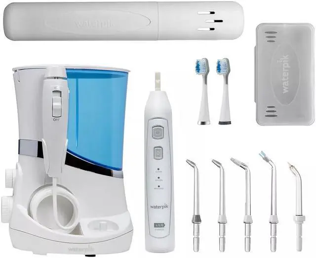 Alt view image 8 of 15 - Waterpik Complete Care 5.0 Toothbrush & Water Flosser white