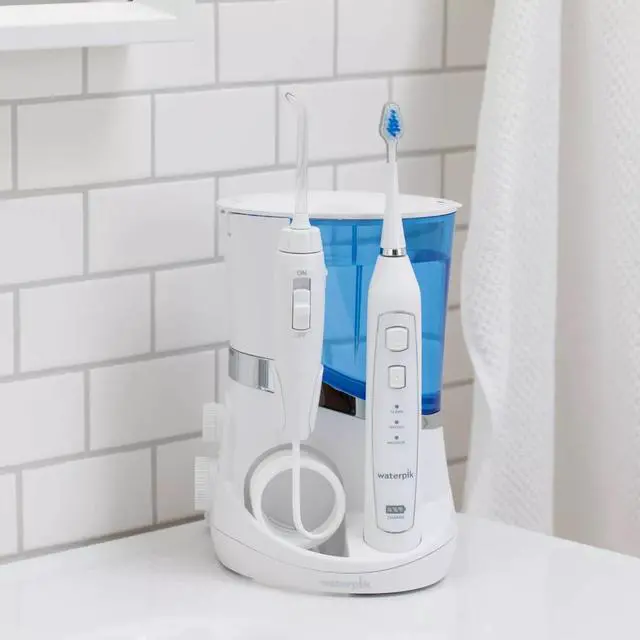 Alt view image 6 of 15 - Waterpik Complete Care 5.0 Toothbrush & Water Flosser white