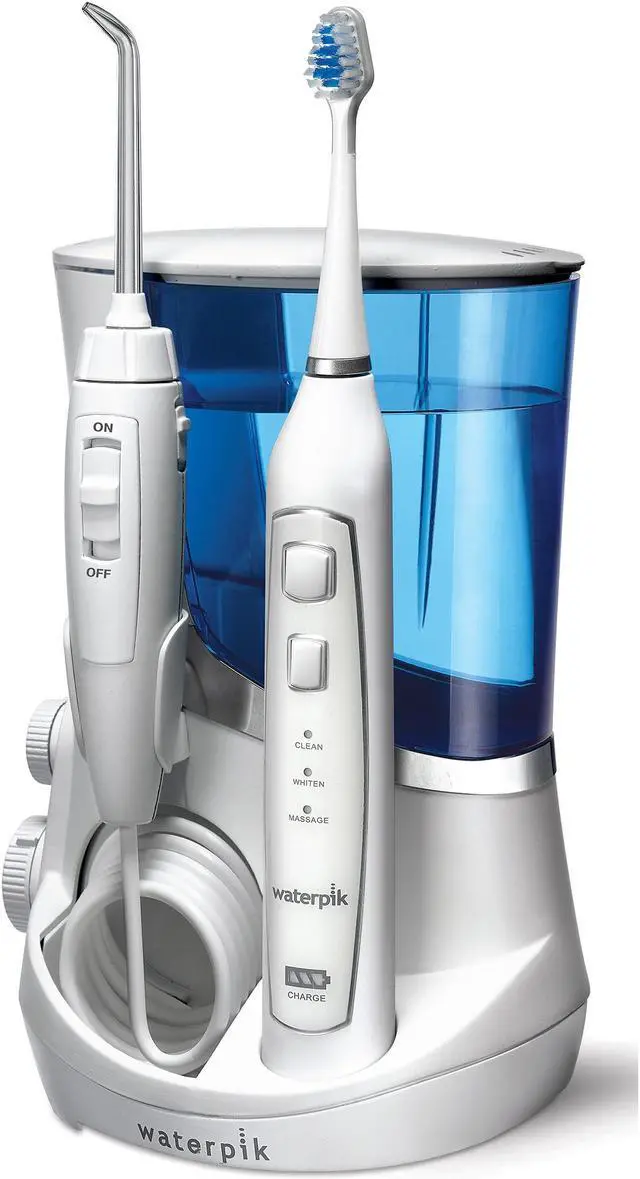 Alt view image 5 of 15 - Waterpik Complete Care 5.0 Toothbrush & Water Flosser white