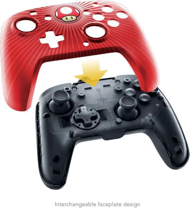 Alt view image 3 of 10 - PDP Nintendo Switch Faceoff Wired Pro Controller, Super Mario, 500-056-NA-D6 - Nintendo Switch