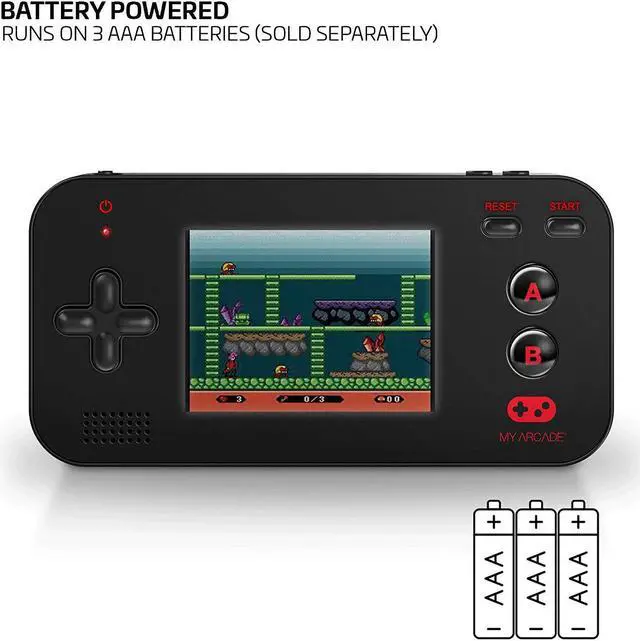 Alt view image 7 of 19 - dreamGEAR DGUN-2573 My Arcade Gamer V Portable Gaming System (Black)