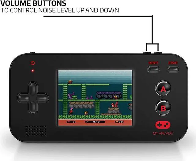 Alt view image 9 of 19 - dreamGEAR DGUN-2573 My Arcade Gamer V Portable Gaming System (Black)