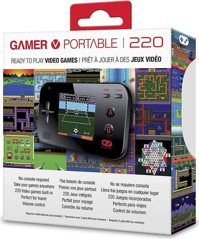 Alt view image 10 of 19 - dreamGEAR DGUN-2573 My Arcade Gamer V Portable Gaming System (Black)