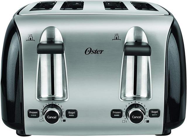 Alt view image 8 of 10 - Oster 4-Slice Toaster, Black Metallic TSSTTRPMB4-NP