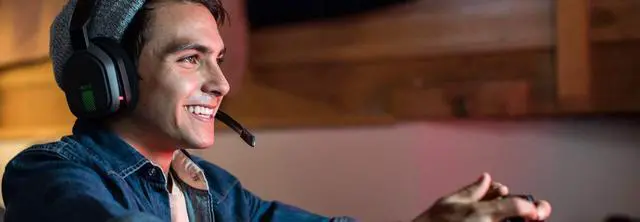 Alt view image 4 of 18 - Astro A10 Headset - Stereo - Green, Gray - Mini-phone - Wired - 32 Ohm - 20 Hz - 20 kHz - Over-the-ear, Over-the-head - Binaural - Circumaural