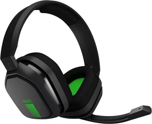 Main image of Astro A10 Headset - Stereo - Green, Gray - Mini-phone - Wired - 32 Ohm - 20 Hz - 20 kHz - Over-the-ear, Over-the-head - Binaural - Circumaural
