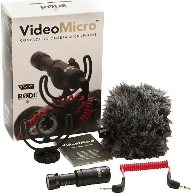 Alt view image 6 of 20 - Rode VideoMicro Electret Condenser Microphone